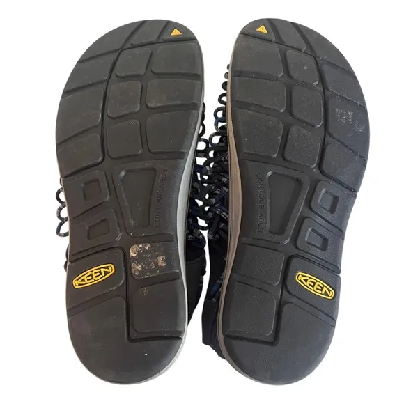 Keen UNEEK Flat Cord Sneaker Sandals Mens 11.5 Dress Blue Skydiver Stretchy