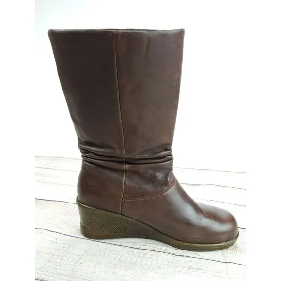 KEEN WOMENS &quot;KATE&quot; BOOTS BROWN SIZE 7.5 SLOUCH DIS