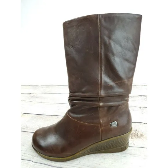 KEEN WOMENS &quot;KATE&quot; BOOTS BROWN SIZE 7.5 SLOUCH DIS