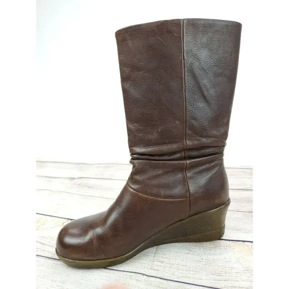 KEEN WOMENS &quot;KATE&quot; BOOTS BROWN SIZE 7.5 SLOUCH DIS