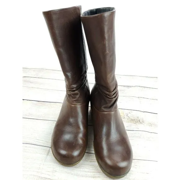 KEEN WOMENS &quot;KATE&quot; BOOTS BROWN SIZE 7.5 SLOUCH DIS