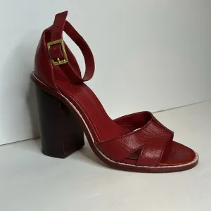 Kelsi Dagger Brooklyn Barcelona red leather sandals sizer 6.5.