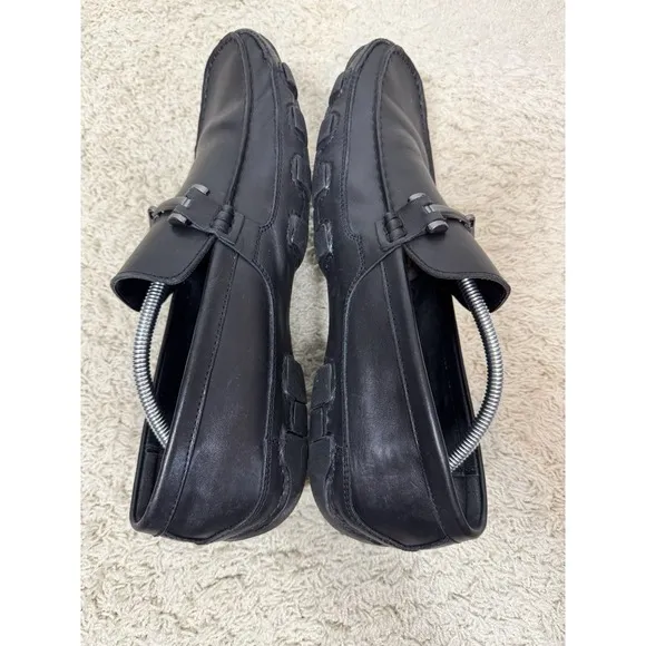 Kenneth Cole Men's New York Inner Circle Black Leather Driving Loafers Size‎ 13