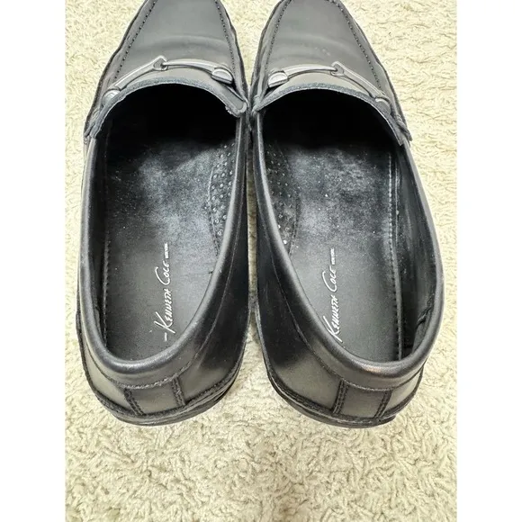 Kenneth Cole Men's New York Inner Circle Black Leather Driving Loafers Size‎ 13