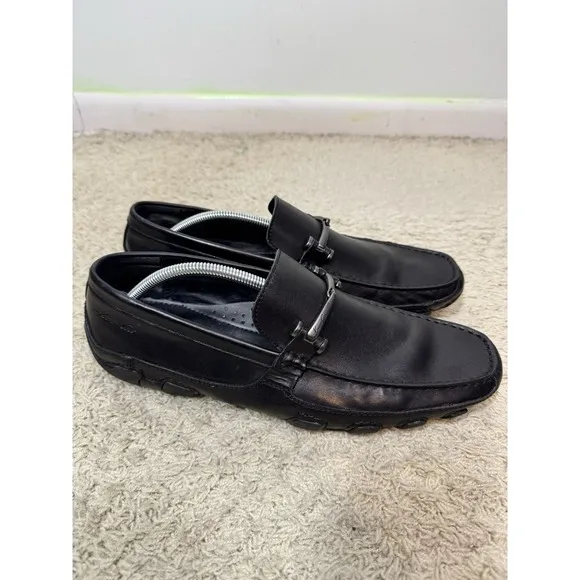 Kenneth Cole Men's New York Inner Circle Black Leather Driving Loafers Size‎ 13