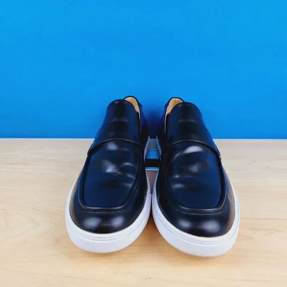 Kenneth Cole Reaction Richie Sport mens Size 12 Penny loafers Black leather shoe