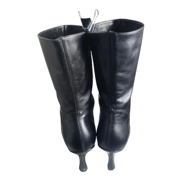 Kenneth Cole Sweet as Candy Genuine Leather Black Boots 7.5