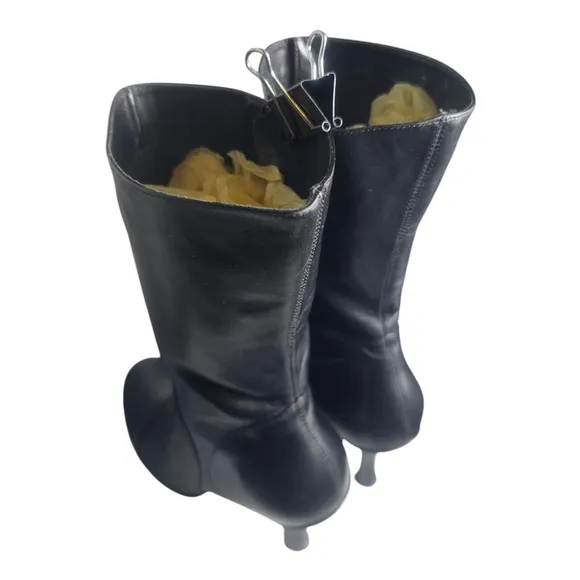 Kenneth Cole Sweet as Candy Genuine Leather Black Boots 7.5