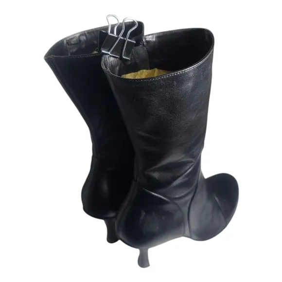 Kenneth Cole Sweet as Candy Genuine Leather Black Boots 7.5