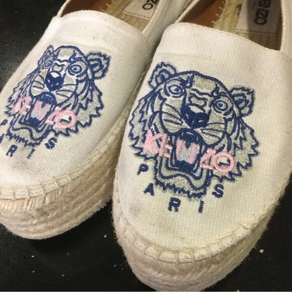 KENZO Tiger Platform Espadrilles