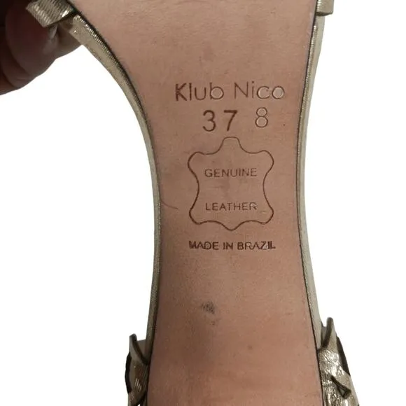 Klub Nico Sandals EUC $200 Size 8/37  #S2679