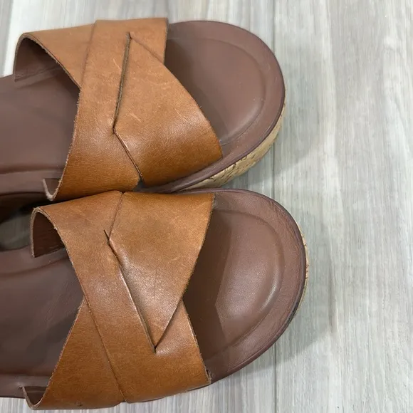 Kork Ease Ava 2.0 tan leather open toe sandals size 9