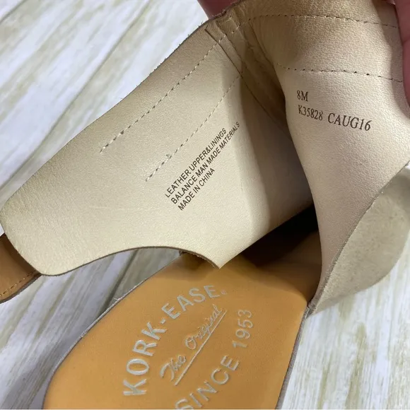 Kork Ease Berit Gray Suede Peep Toe Wedge Sandals