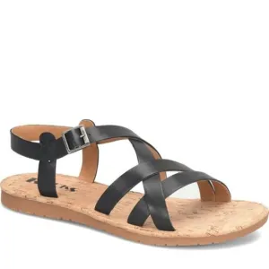 Korks by Kork-Ease Jerrick Sandals Strappy Flats Black Size 7 NEW