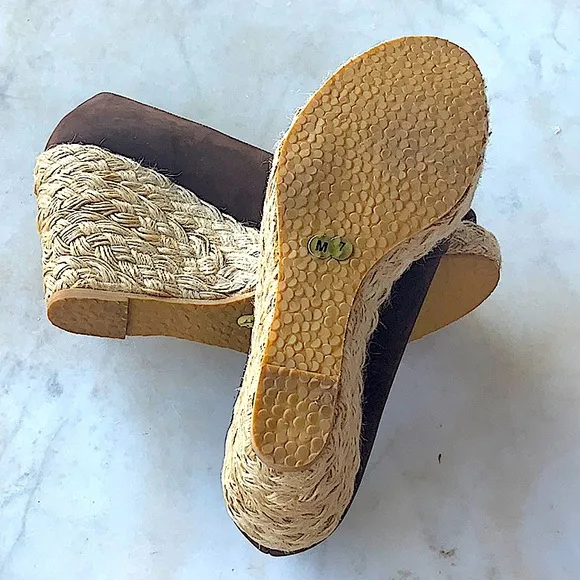 KORS MICHAEL KORS ESPADRILLES BROWN SUEDE SIZE 7 M