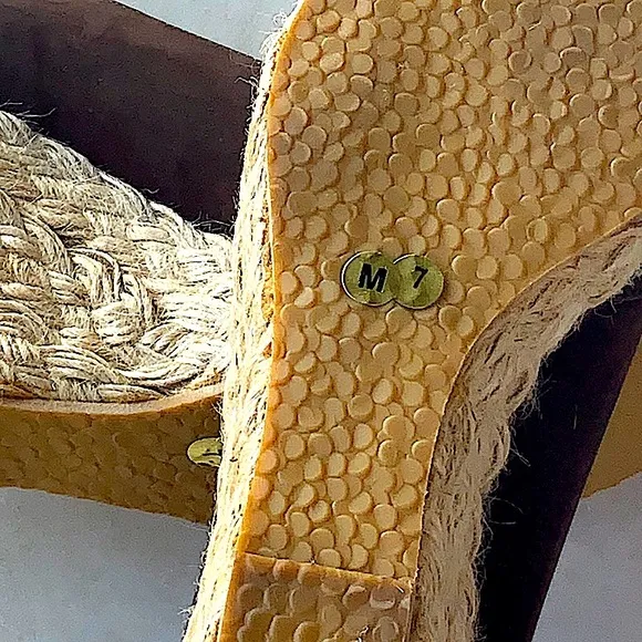 KORS MICHAEL KORS ESPADRILLES BROWN SUEDE SIZE 7 M