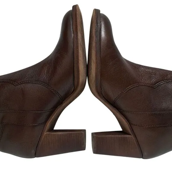 Kors Michael Kors Leather Mid Calf Riding Boots Size 7.5 Brown