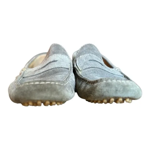 La Bottega Grey Suede Driving Loafers Size 10 Grey Suede Penny Loafers