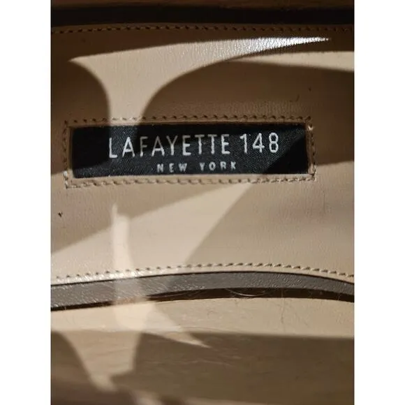 Lafayette 148 Siena Suede Loafers Tan Womens size 36 size 6 Driving Shoe Casual