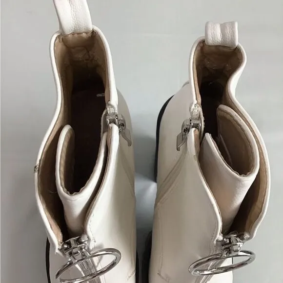 LaModa Chunky Heel Platform Ankle Boots Size 37