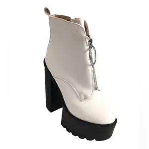 LaModa Chunky Heel Platform Ankle Boots Size 37