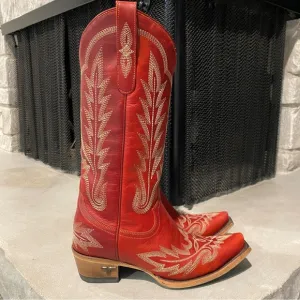 Lane Boots Ladies Lexington Smoldering Ruby Red Western Cowboy Boots Size 6.5