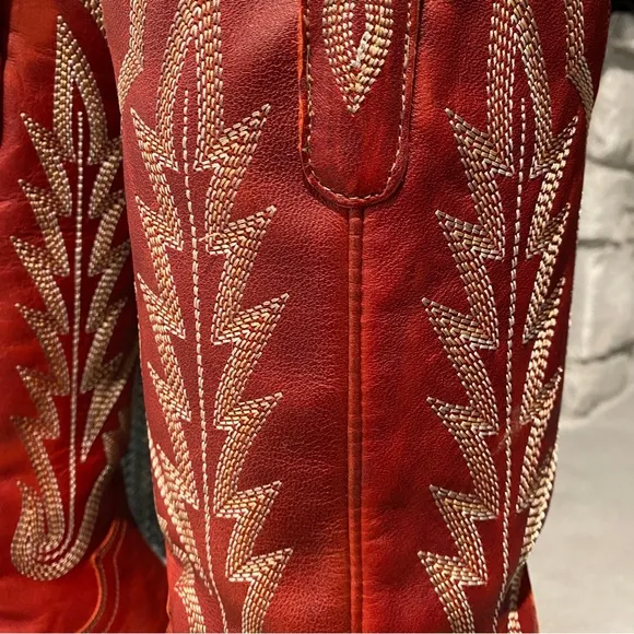 Lane Boots Ladies Lexington Smoldering Ruby Red Western Cowboy Boots Size 6.5