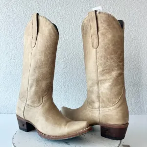 Lane EMMA JANE Womens Cowboy Boots 7.5 Butterscotch Western Cowgirl Mid Calf