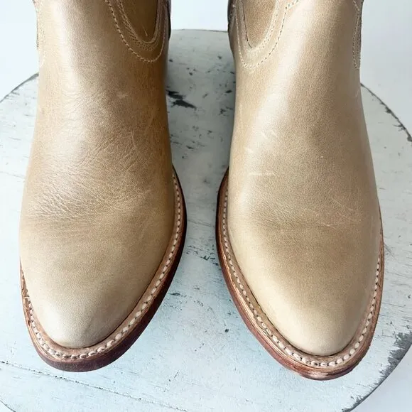 Lane PLAIN JANE Womens Cowboy Boots 8 Butterscotch Western Cowgirl Mid Calf Tall