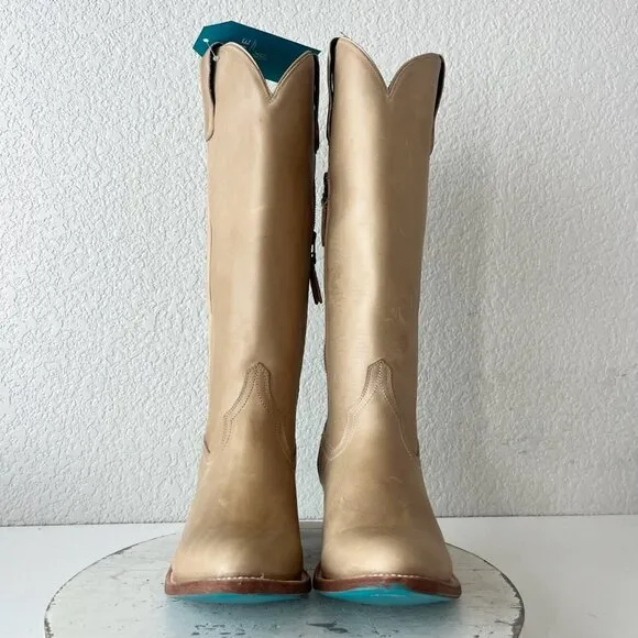 Lane PLAIN JANE Womens Cowboy Boots 8.5 Butterscotch Western Cowgirl Mid Calf
