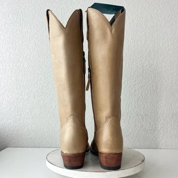 Lane PLAIN JANE Womens Cowboy Boots 8.5 Butterscotch Western Cowgirl Mid Calf