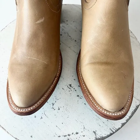 Lane PLAIN JANE Womens Cowboy Boots 9.5 Butterscotch Western Cowgirl Mid Calf