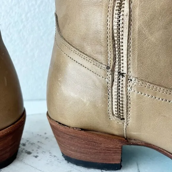 Lane PLAIN JANE Womens Cowboy Boots 9.5 Butterscotch Western Cowgirl Mid Calf