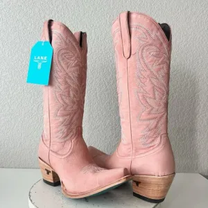Lane SMOKESHOW Womens Cowboy Boots 11 Pink Leather Western Cowgirl Mid Calf