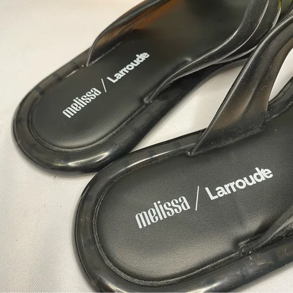 Larroude x Melissa Cali Cross Strap Slide Size 6