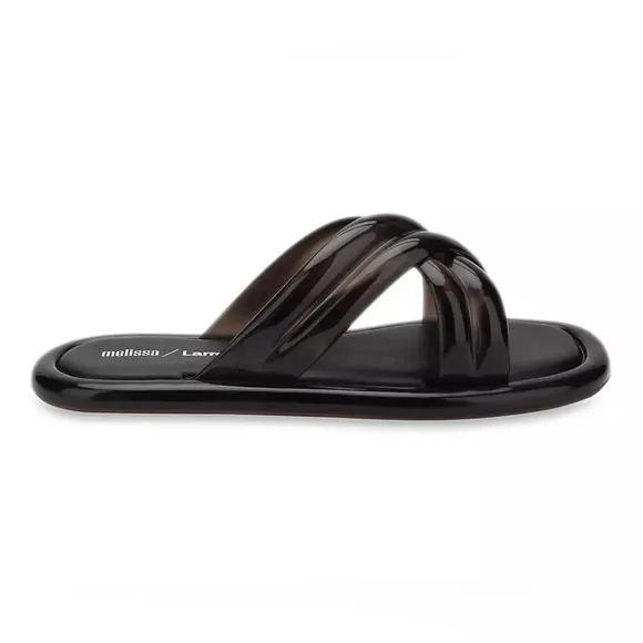 Larroude x Melissa Cali Cross Strap Slide Size 6