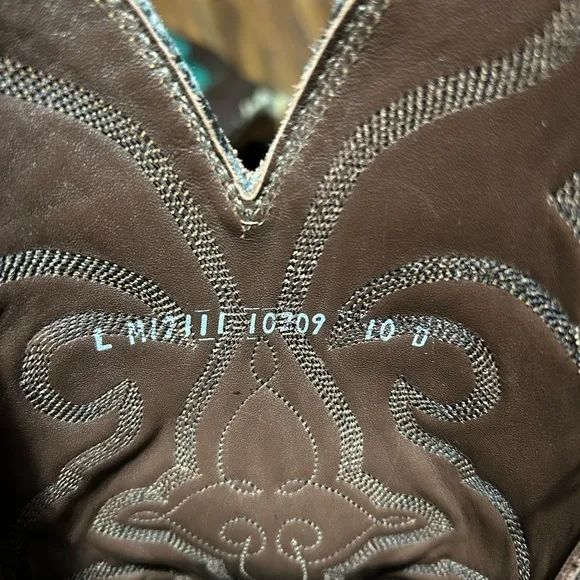 Larry Mahan Brown Full Quill Ostrich Boots