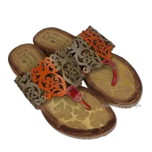 L'Artiste Spring Step Heaven Lazer Thong Sandals