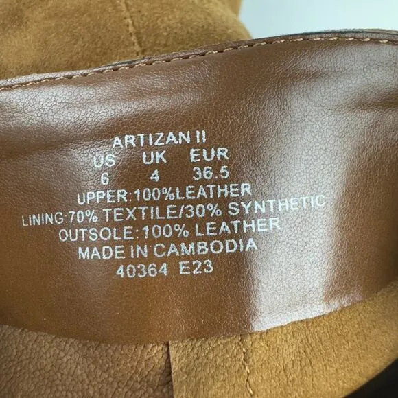 LAUREN RALPH LAUREN ARTIZAN II KIDSUEDE MID CALF BOOTS IN BROWN NWOB SIZE 6B