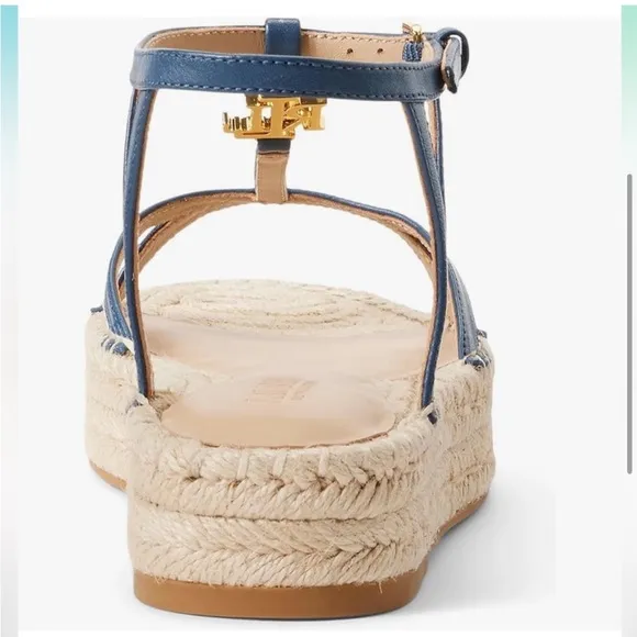 Lauren Ralph Lauren Payton Platform EspadrilleSandal, Indigo Dusk, Size 9, NWOT