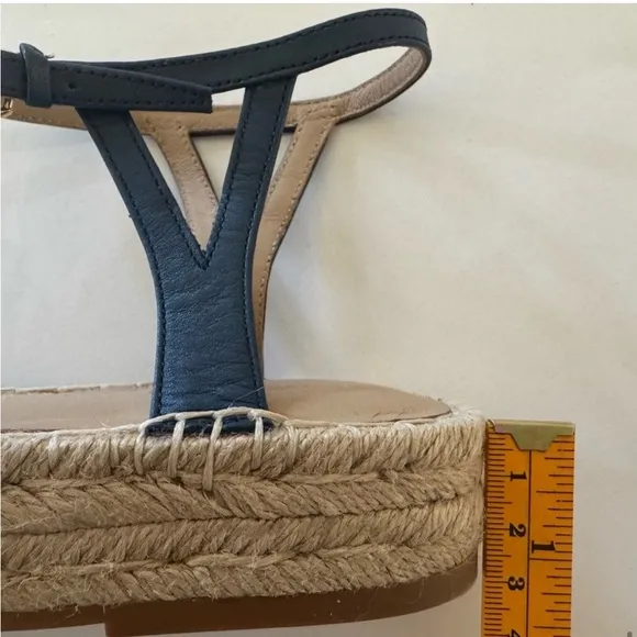 Lauren Ralph Lauren Payton Platform EspadrilleSandal, Indigo Dusk, Size 9, NWOT
