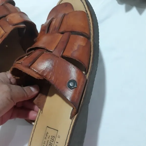 Lazarus made in Italy Men's sandals leather  Size 11 D