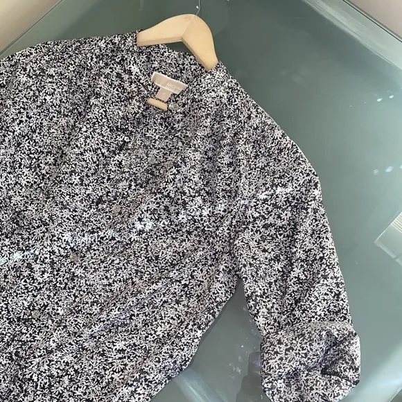 LIKE NEW Michael Kors BLACK and White Jumpsuit size M