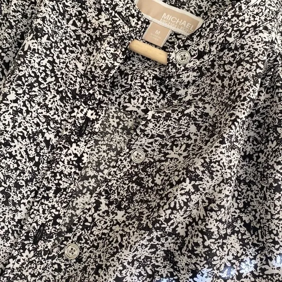 LIKE NEW Michael Kors BLACK and White Jumpsuit size M