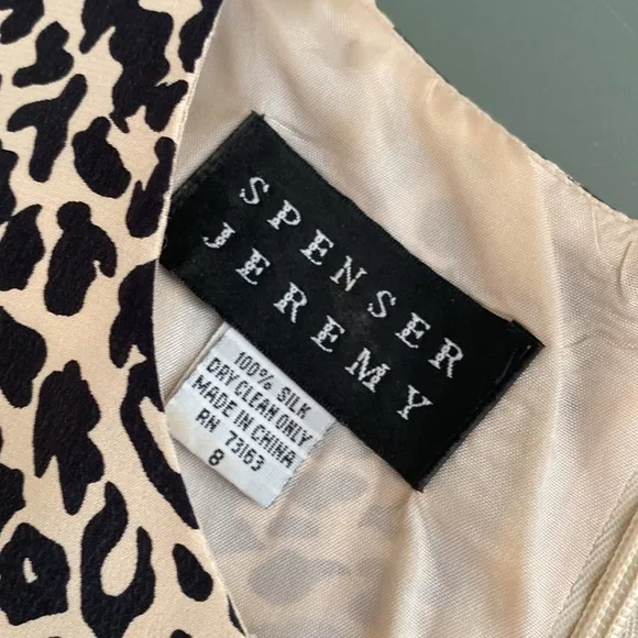 Like NEW SILK Animal Print MIDI/Maxi Dress Size 8 | Spenser Jeremy