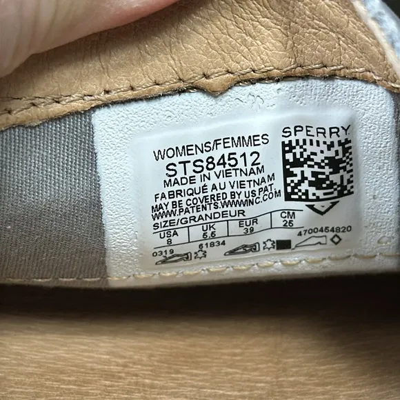 *LIKE NEW* SPERRY Seaport Croc Gray Nubuck Leather Penny Loafer