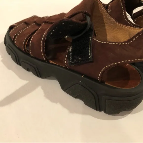 Little Boy Size 13 - Brown Nubuck Aster Sandals