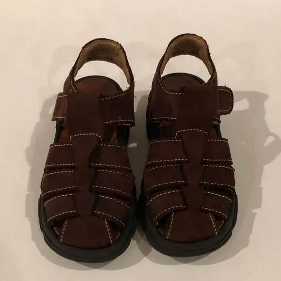 Little Boy Size 13 - Brown Nubuck Aster Sandals