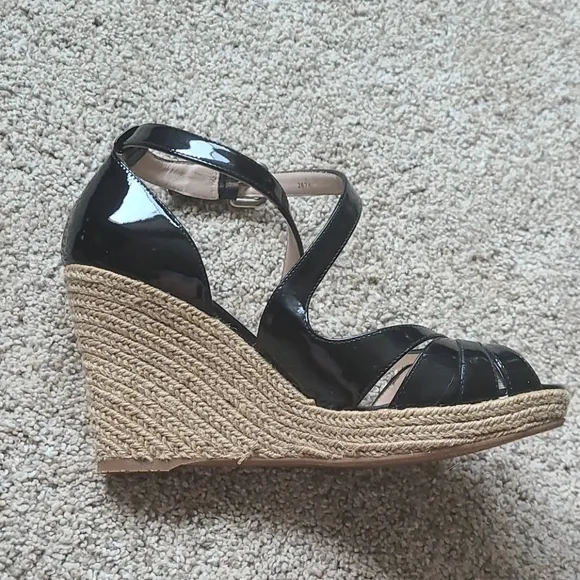 L.K. Bennett Maggie Peep toe Wedge Espadrilles