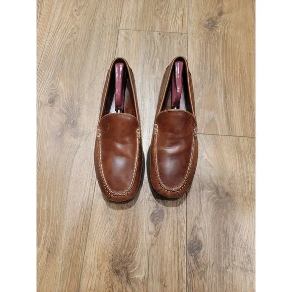 LL Bean Driving Loafers Men's Sz 13D Brown Slip On Comfort Shoes